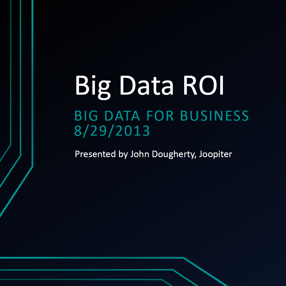 Big Data ROI