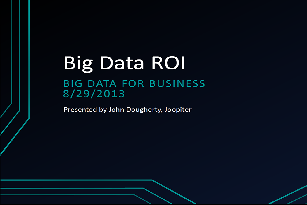 Big Data ROI